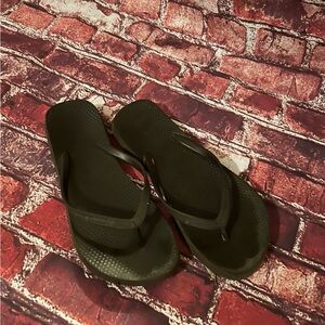Black Flip Flops